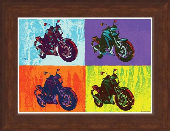 Framed Framed Sixties Chopper - Multicolour Motorcycles