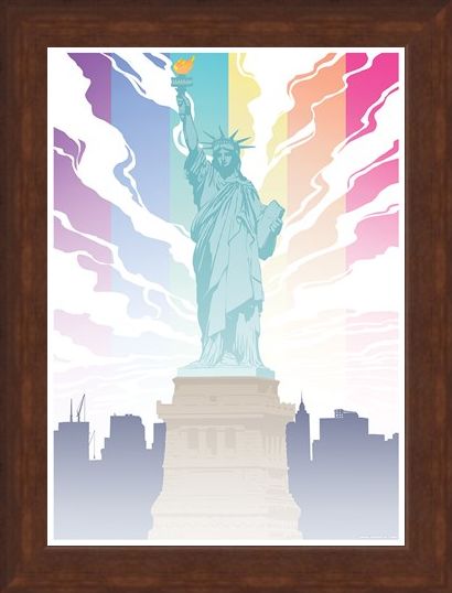 Framed Framed Lady Liberty - Pride