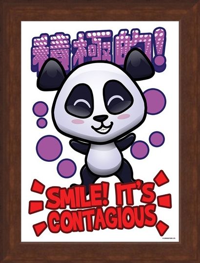 Framed Framed Smile! - Handa Panda
