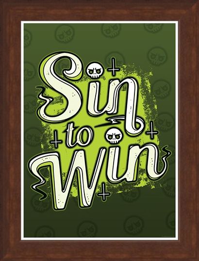 Framed Framed Sin To Win - Quirky