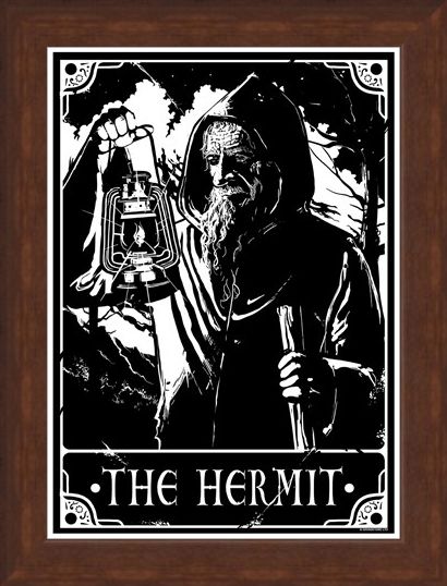 Framed Framed The Hermit - Deadly Tarot