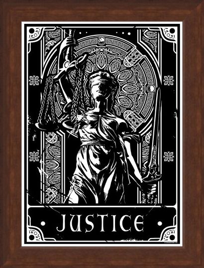 Framed Framed Justice - Deadly Tarot