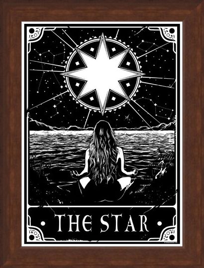 Framed Framed The Star - Deadly Tarot