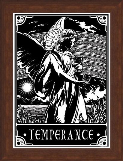 Framed Framed Temperance - Deadly Tarot