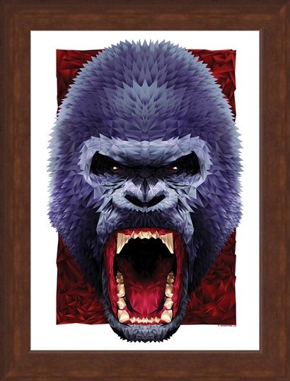 Framed Framed Geometric Gorilla - Unorthodox Collective