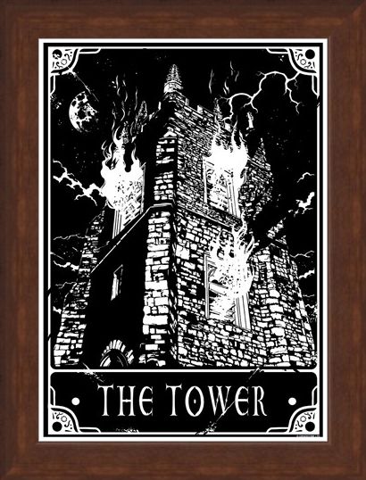 Framed Framed The Tower - Deadly Tarot