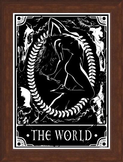 Framed Framed The World - Deadly Tarot