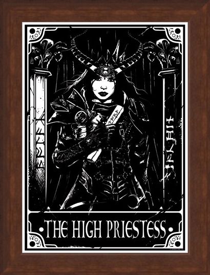 Framed Framed The High Priestess - Deadly Tarot