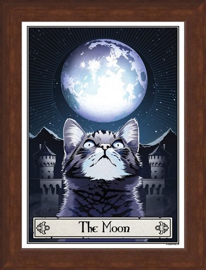 Framed Framed The Moon - Deadly Tarot Felis
