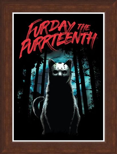 Framed Framed Furday The Purrteenth - Masked Moggie