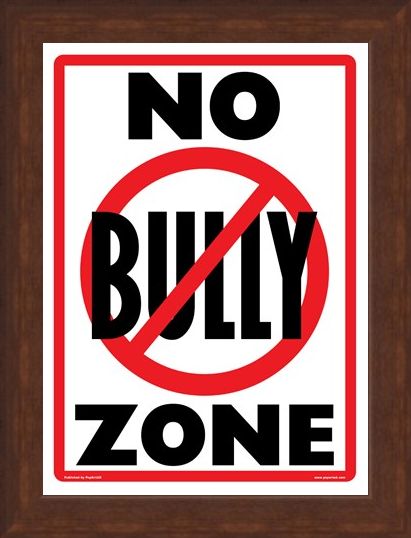 Framed Framed No Bully Zone - Playground Rules