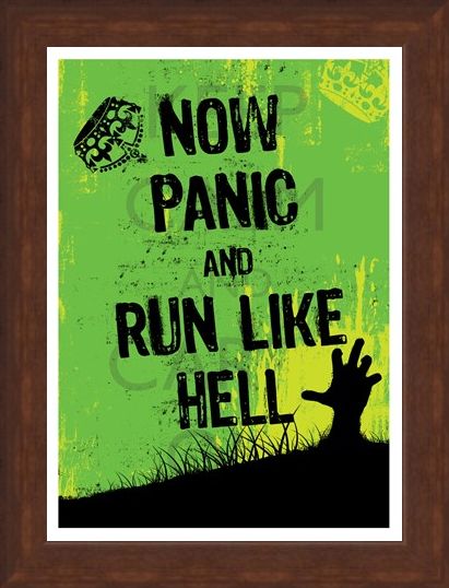 Framed Framed Now Panic & Run Like Hell - They Are Coming