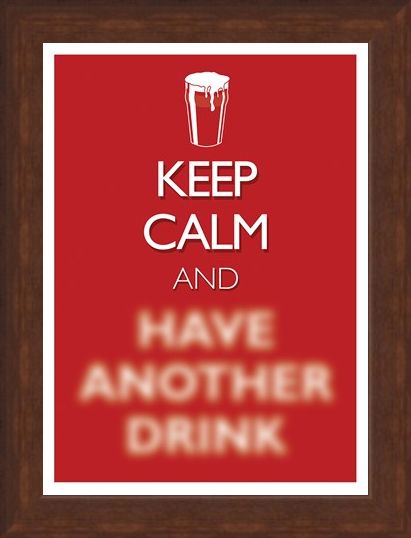Framed Framed Keep Calm & Have Another Drink - Keep Calm & Carry On