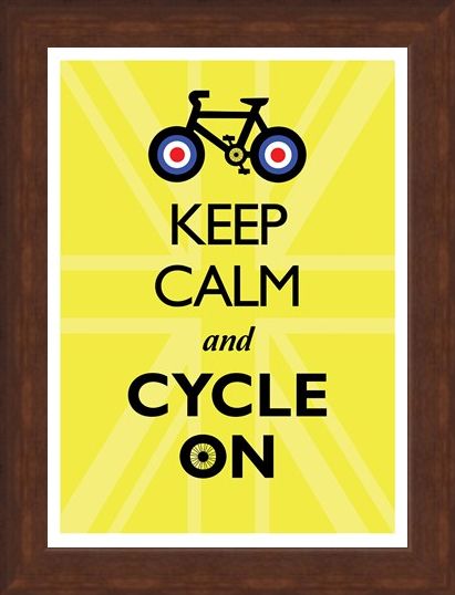Framed Framed Keep Calm & Cycle On - Keep Calm & Carry On