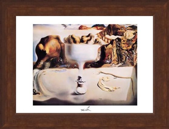Framed Framed Apparition of a Face and Fruitdish, 1938 - Salvador Dali