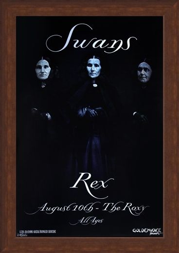 Framed Framed Swans at the Roxy - Frank Kozik