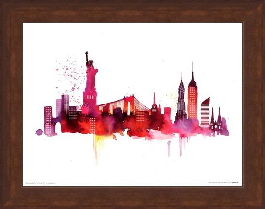 Framed Framed New York Skyline - Summer Thornton