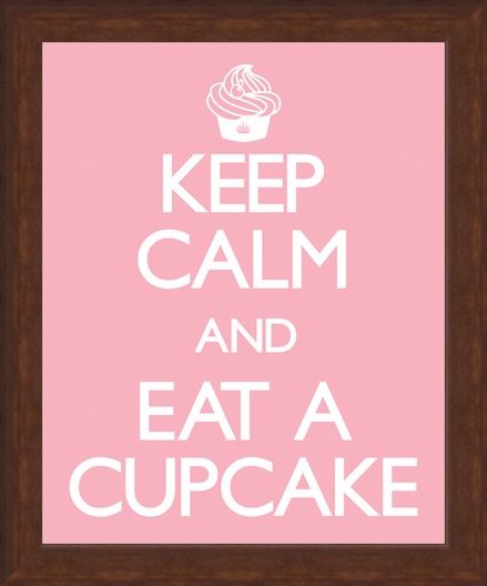 Framed Framed Keep Calm and Eat a Cupcake - Keep Calm and Carry On