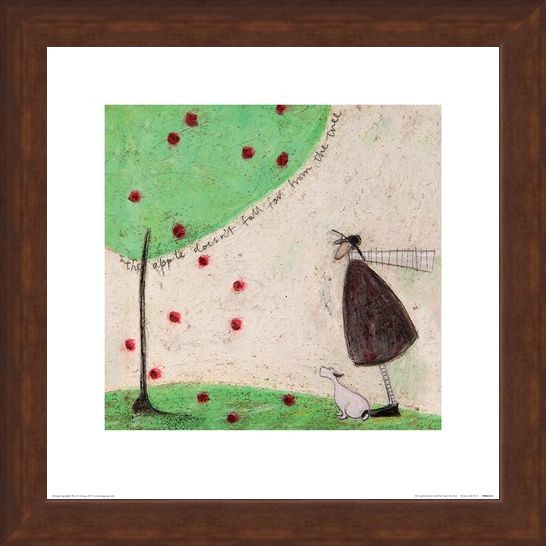 Framed Framed The Apple Doesn't Fall Far From The Tree - Sam Toft