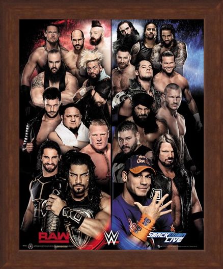 Framed Framed Raw VS Smackdown - WWE