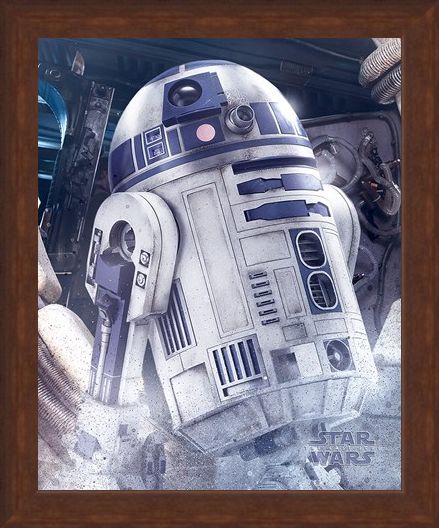 Framed Framed R2-D2 Droid - Star Wars The Last Jedi