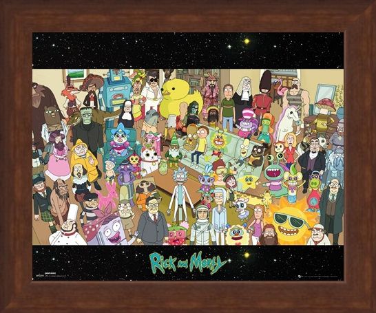 Framed Framed Cast - Rick and Morty
