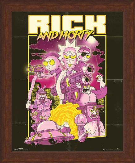 Framed Framed Action Movie - Rick and Morty
