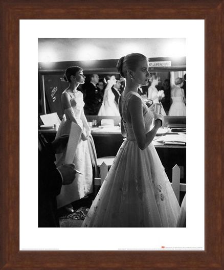 Framed Framed Audrey Hepburn & Grace Kelly - Time Life