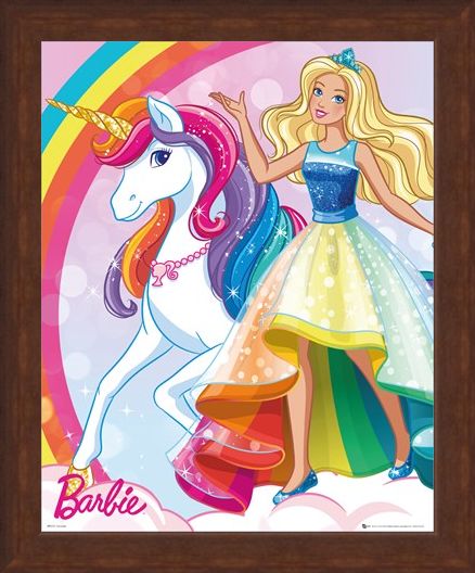 Framed Framed Unicorn - Barbie