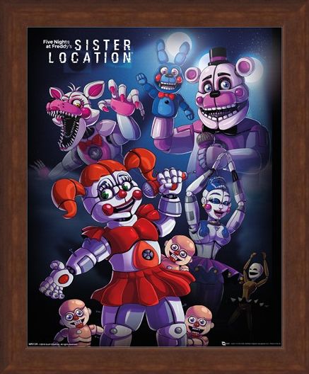 Framed Framed Sister Location Group - Five Nights at Freddy's