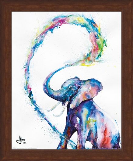 Framed Framed Elephant - Marc Allante