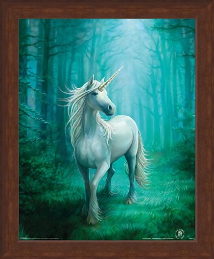 Framed Framed Forest Unicorn - Anne Stokes