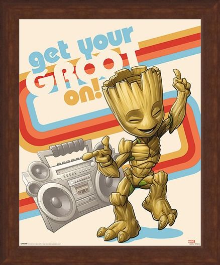 Framed Framed Get Your Groot On - Guardians of the Galaxy Vol. 2