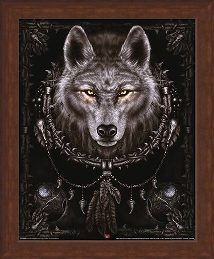 Framed Framed Wolf Dreams - Spiral