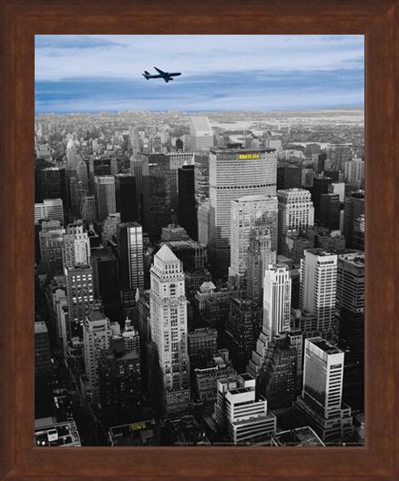 Framed Framed Flying High above The MetLife Building - New York City