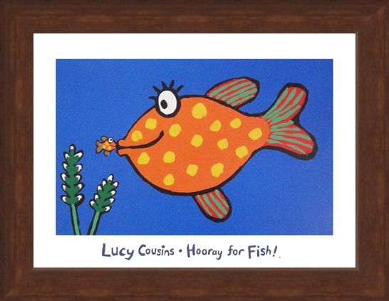 Framed Framed Hooray for Fish! - Lucy Cousins