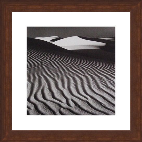 Framed Framed White Dune - Nicholas Pavloff