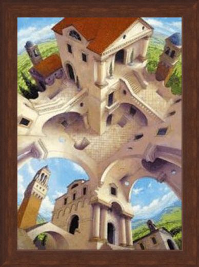 Framed Framed Temple of Possibilities - Impossible