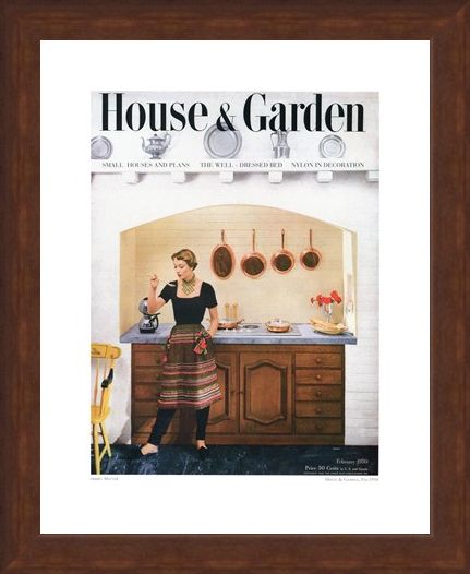 Framed Framed House and Garden, February 1950 - Herbert Matter