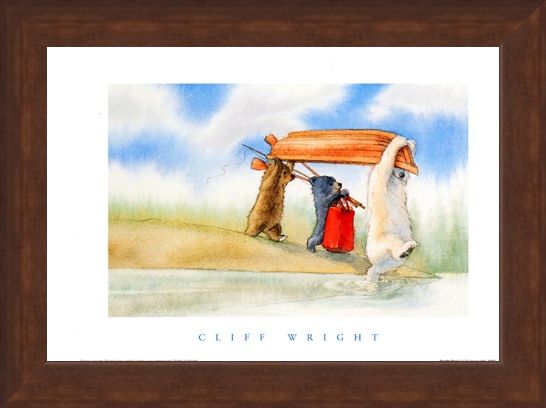 Framed Framed Boating Bears - Cliff Wright