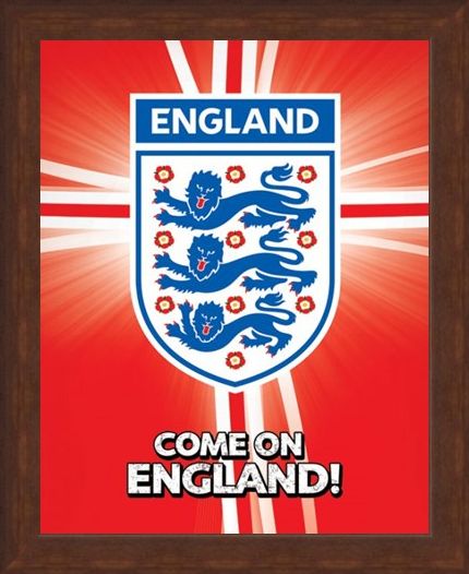 Framed Framed Come on England! - International Football