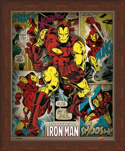 Framed Framed Hero To The Rescue - The Invincible Iron Man