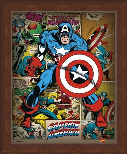 Framed Framed He Took On All Of Them! - Captain America