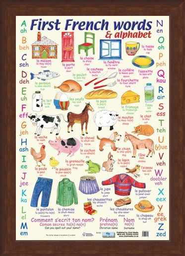 Framed Framed First French Words - Learn The Alphabet in French
