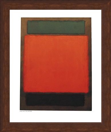 Framed Framed Orange and Brown - Mark Rothko