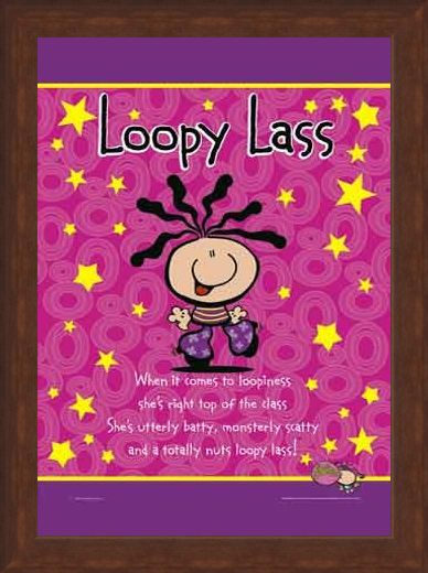 Framed Framed Loopy Lass - Bubblegum Character