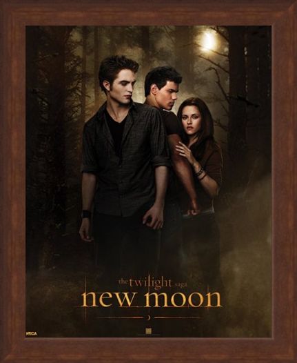Framed Framed Bella with Edward and Jacob - Who will she choose in the Twilight Saga?