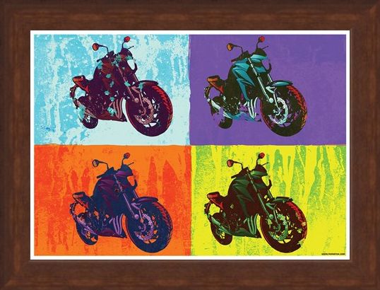 Framed Framed Sixties Chopper - Multicolour Motorcycles
