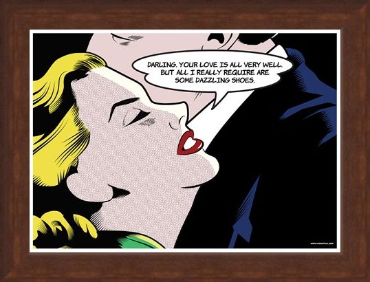 Framed Framed Some Dazzling Shoes - Pop Art