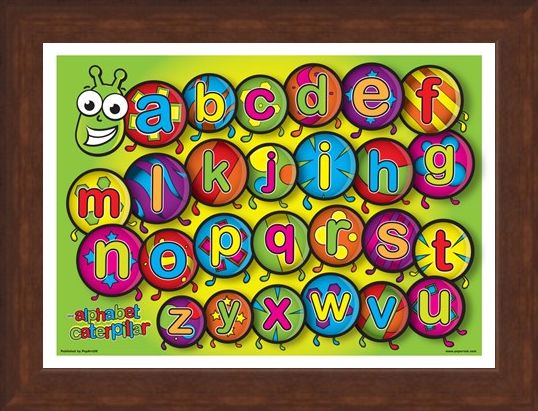 Framed Framed The Alphabet Caterpillar - Learn the Alphabet in Style